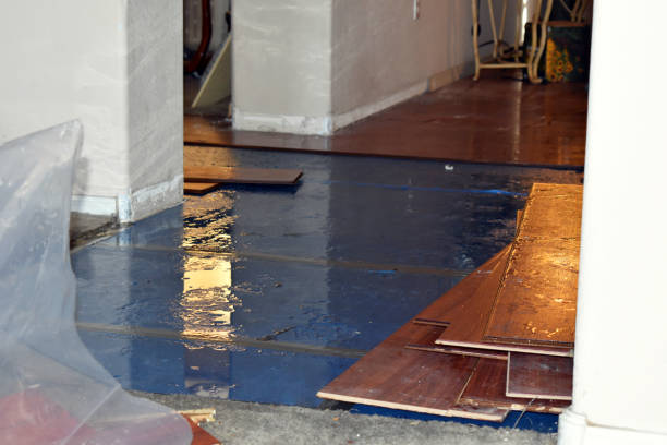 Professional Storm Water Damage Restoration technician working in Manorville, NY